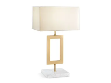 2421TL - LED brass table lamp with marble base by Il Paralume Marina - view 2